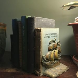 Antique Cast Iron Bookends